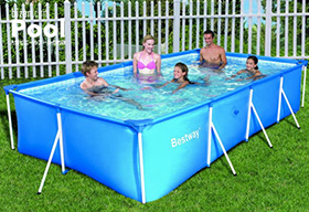 �ƒ�p��^�r�j�[���v�[���˒����`�t���[���v�[�� - �x�X�g�E�F�C�А� �t���[���v�[���{�� 400cm�~211cm�~81cm